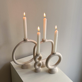 DEMO White Ceramic Candle Holder Model