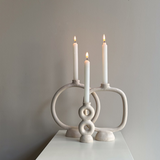 DEMO White Ceramic Candle Holder Model