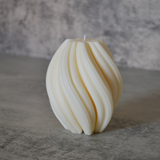 DEMO Soy Off-White Swirl Candle